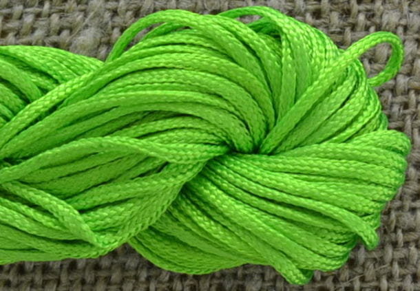 [73839] Sznurek nylonowy 1mm limonkowy 5m