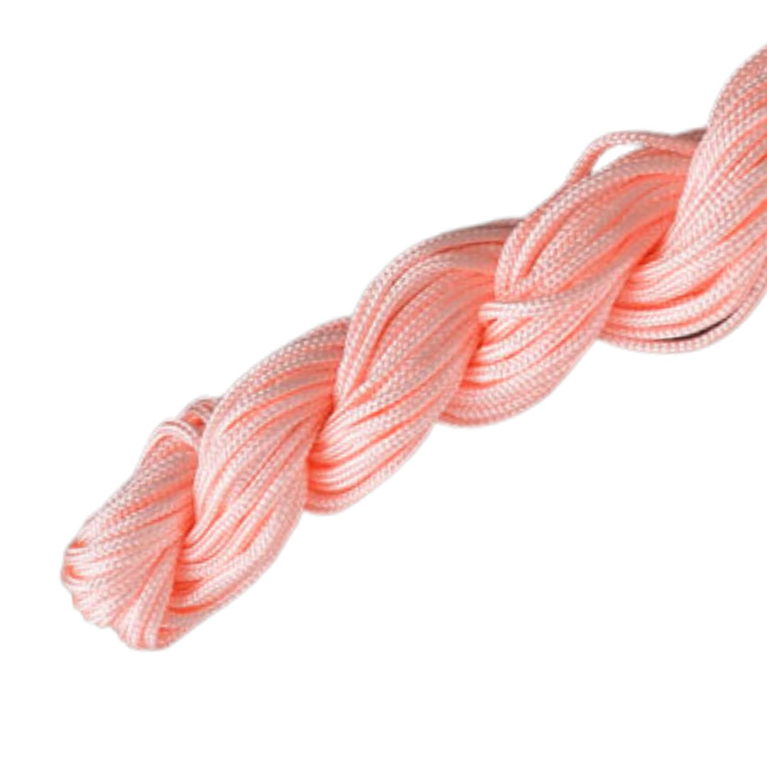 [73856] Sznurek nylonowy 1mm łososiowo-różowy 5m