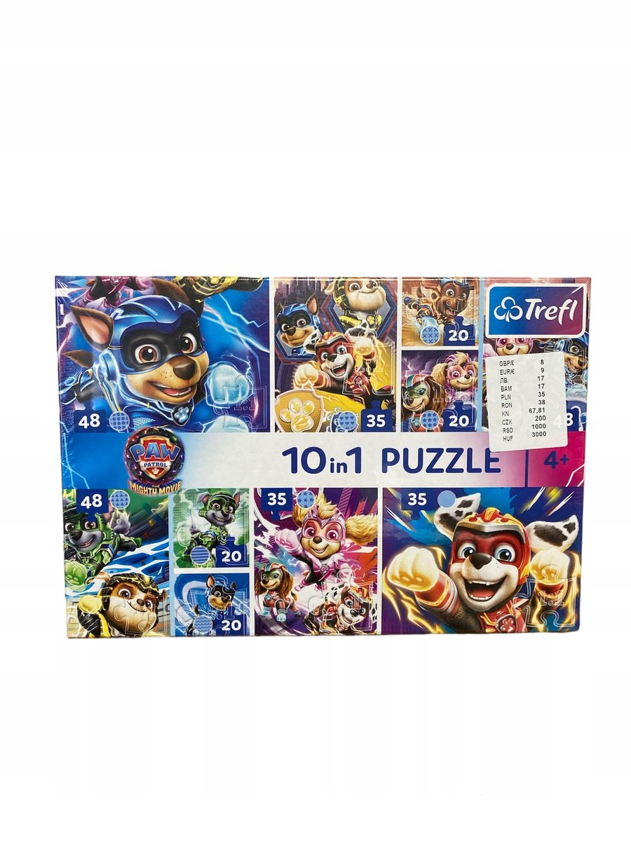 Puzzle Trefl 10 in1 Pso Patrol Wielki Film 96007