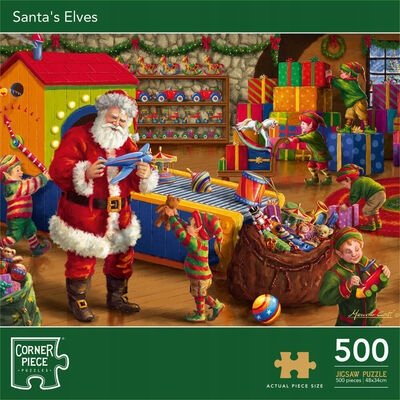 Santa's Elves 500 Piece Jigsaw Puzzle