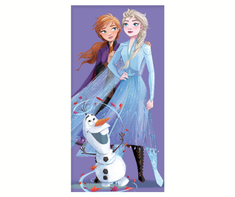 Ręcznik kąpielowy plażowy KRAINA LODU FROZEN 70x140 Bawełna