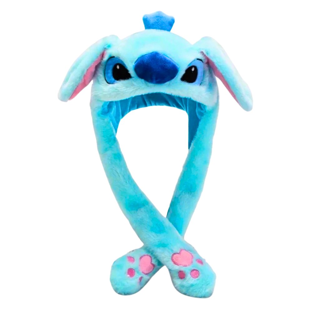 Urocza Miękka Pluszowa Czapka z Ruchomymi Uszami Disney Stitch