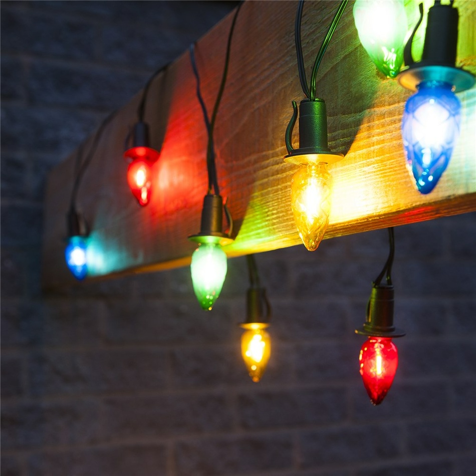 Oświetlenie zewnętrzne w kolorze pączka, 20xżarówka LED Filament, podstawowa