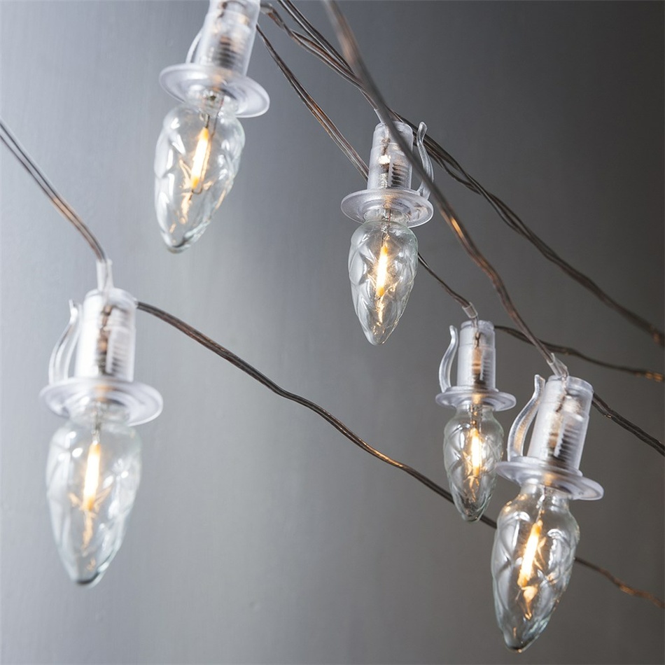 Oświetlenie zewnętrzne Doughnut clear, 20x żarówkiLED Filament, przedłużka