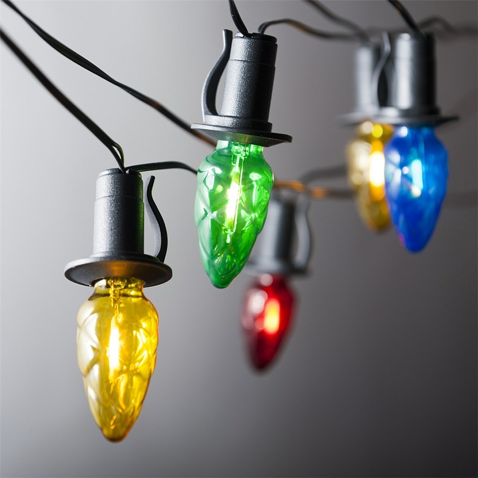 Oświetlenie zewnętrzne Kolorowy stożek, 20xżarówki LED, przedłużacz