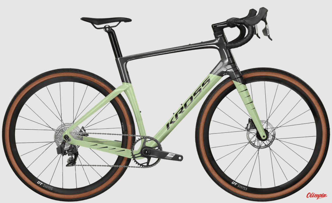 Rower Kross Esker RS 2.0 szary/zielony połysk 2024