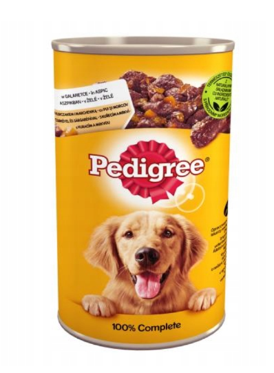 PEDIGREE Adult puszka 12x1200g - mokra karma pełnoporcjowa dla dorosłych psów, z kurczakiem w galaretce