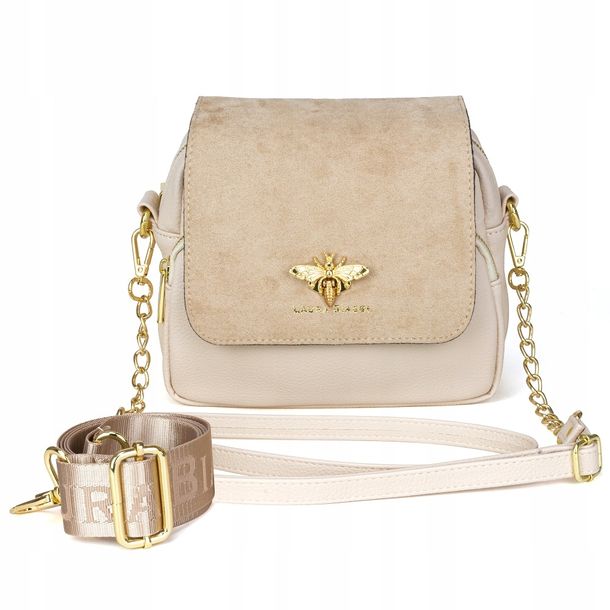 Torebka Damska Listonoszka Laura Biaggi Pasek Logo