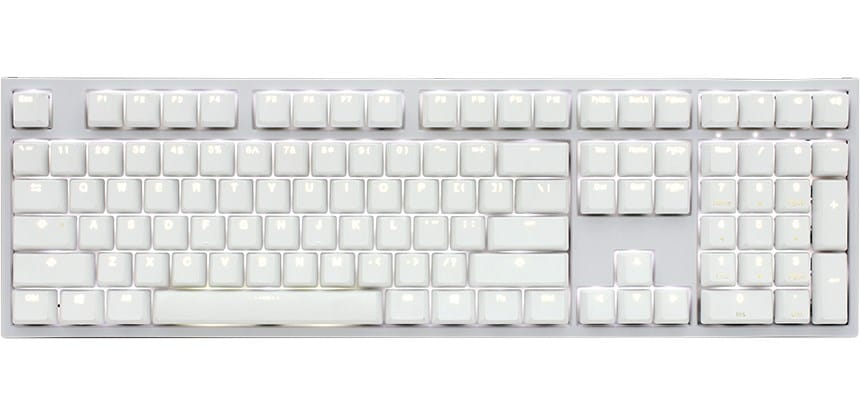 Ducky ONE 2 White Edition klawiatura Uniwersalne USB Niemiecki Biały