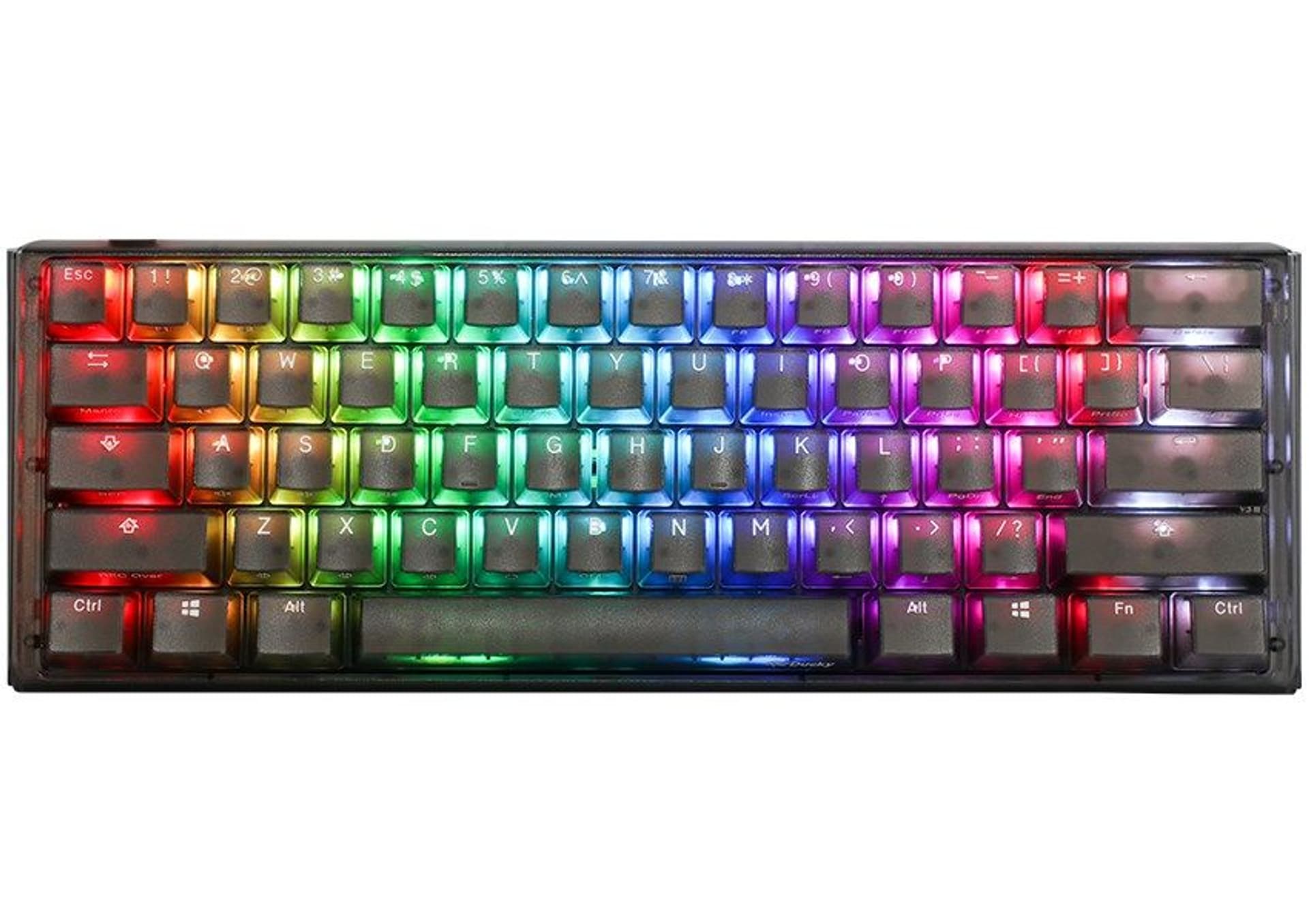 Ducky One 3 Aura Mini klawiatura Gaming USB QWERTY Amerykański międzynarodowy Czarny