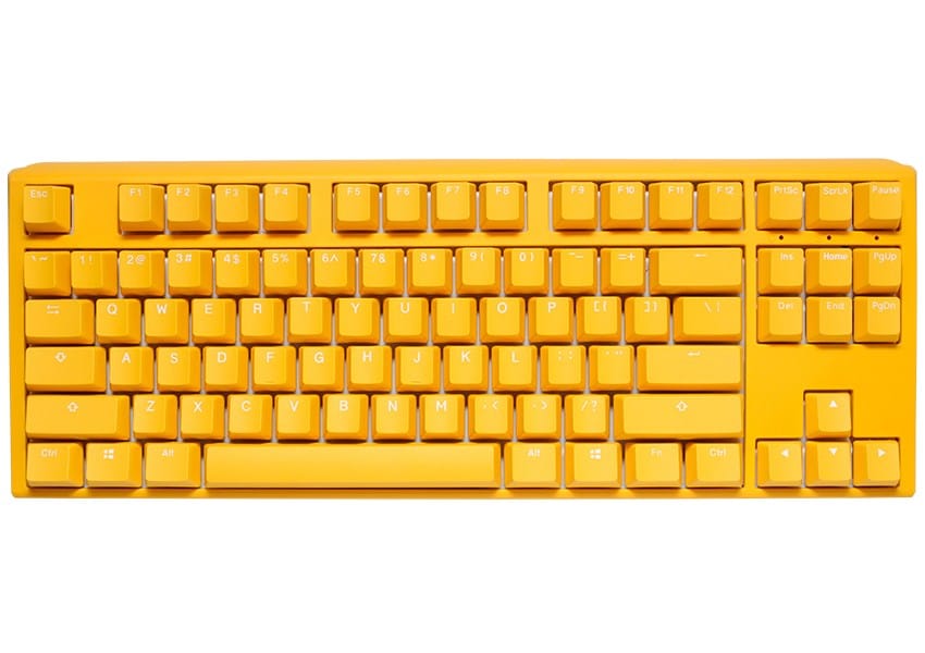 Ducky One 3 TKL klawiatura Gaming USB QWERTY Angielski Żółty