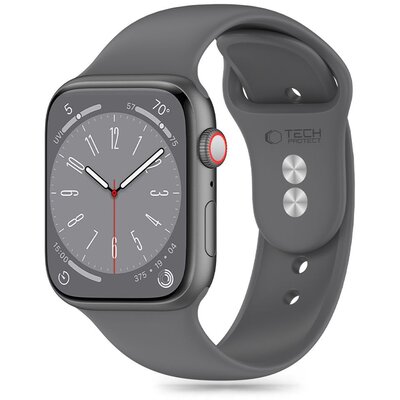 Pasek TECH-PROTECT Silicone do Apple Watch 4/5/6/7/8/9/SE/Ultra (42/44/45/49mm) Szary