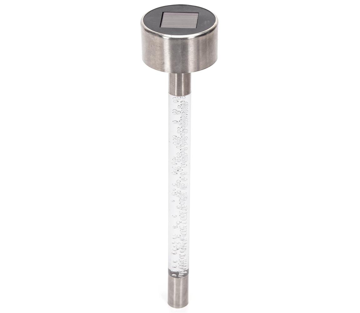 Aigostar - LED RGB Lampa solarna LED/0,006W/1,2V 36,7cm chrom IP44