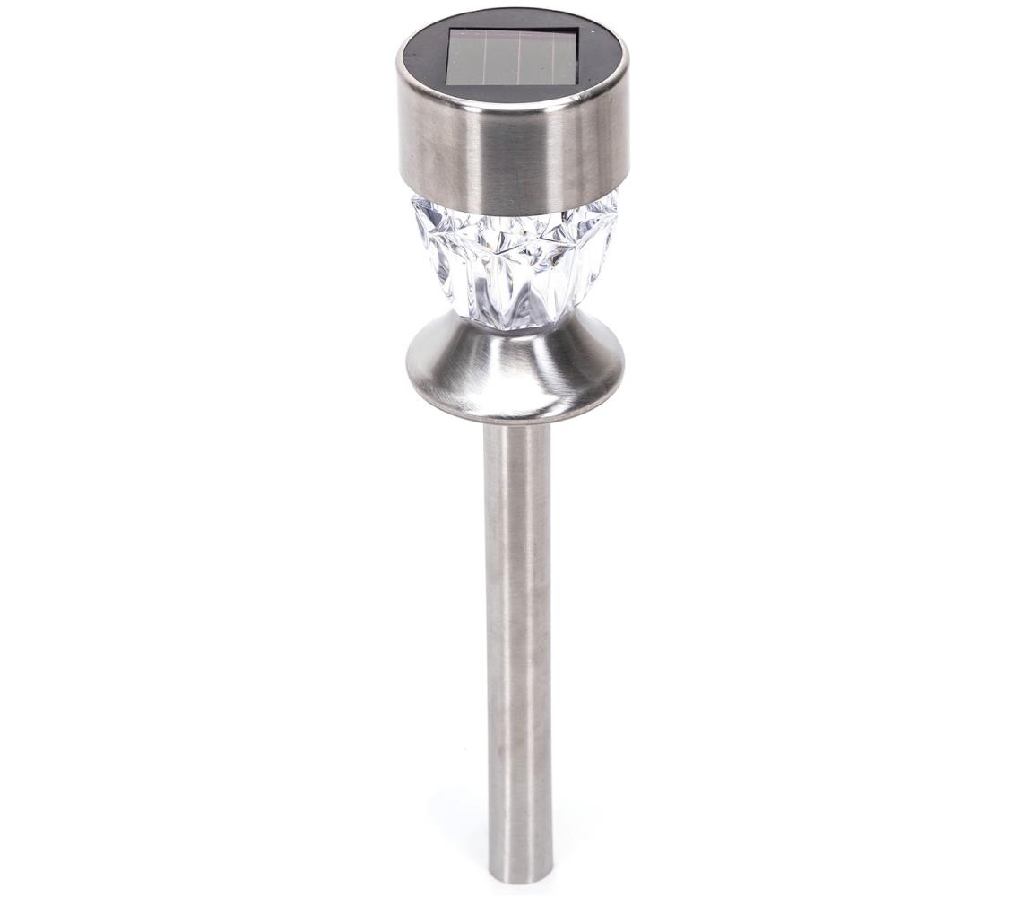 Aigostar - LED Lampa solarna LED/0,006W/1,2V 35,5cm chrom 3000K IP44