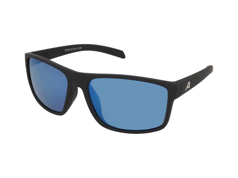 Okulary przeciwsłoneczne Alpina Nacan I P Black Matt/Blue Mirror
