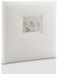 Album wklejany Love white kwadratowy (tradycyjny 40 czarnych stron)