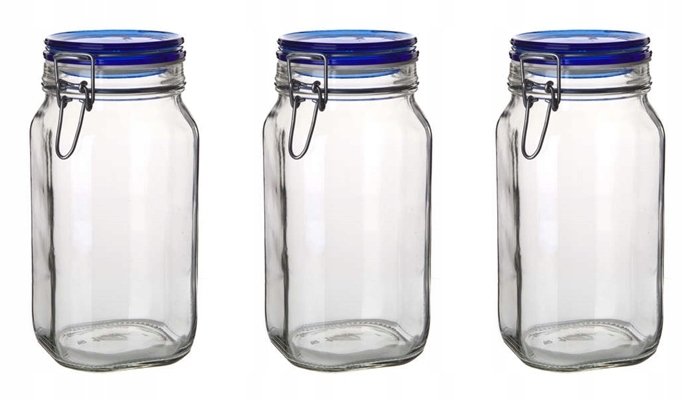 Słoik Hermetyczny Na Żywność 3 X 1,5 L Bormioli
