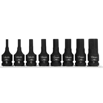 Proline Zestaw bitonasadek udarowych HEX 8 sztuk 1/2 5-19 mm 18489 PX18489