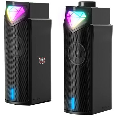 ONIKUMA L1 Głośniki Gamingowe AUX BT 5.0 RGB : Kolor - czarny