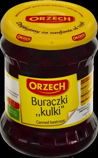 Orzech Buraczki ćwikłowe kulki 320 g