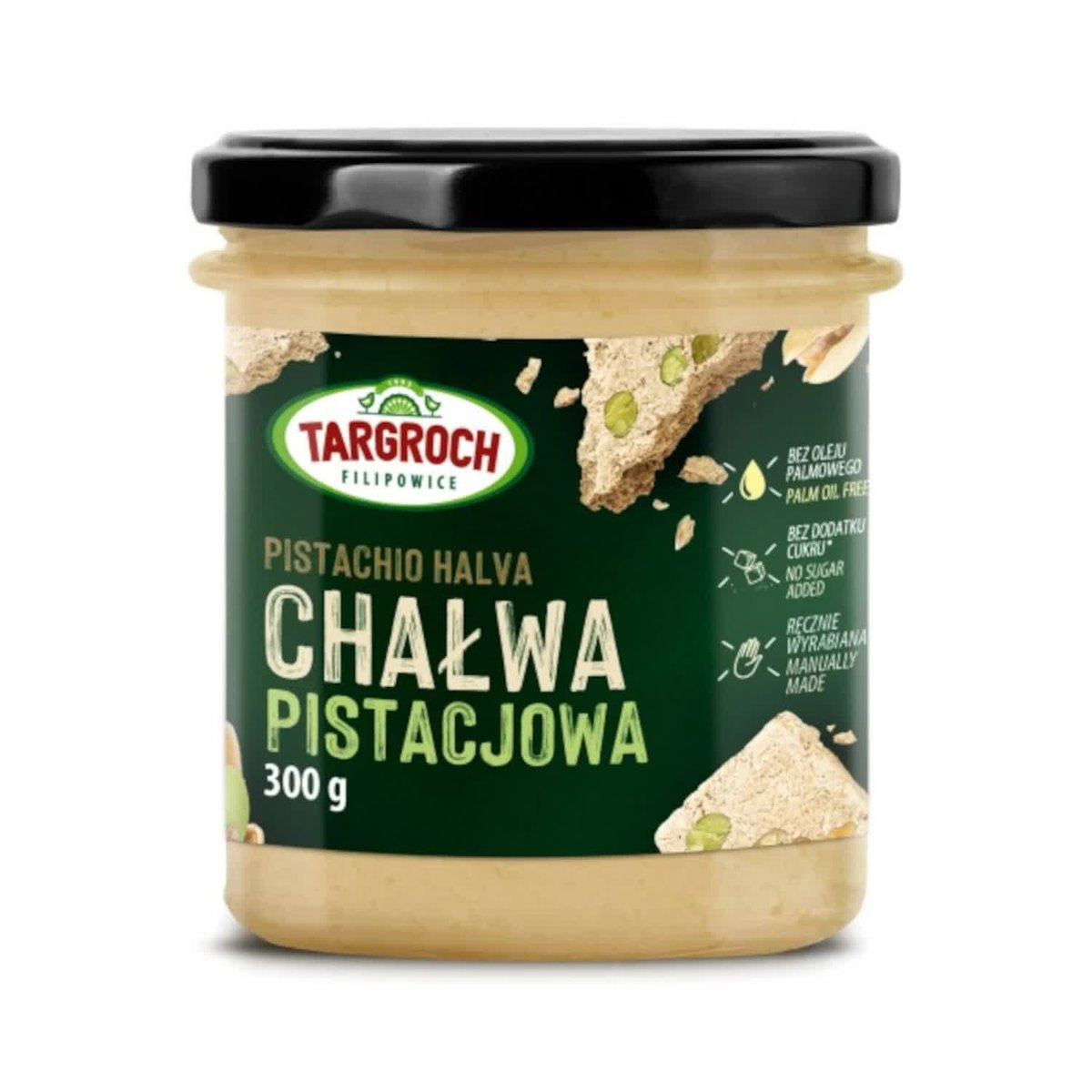 Chałwa pistacjowa BEZ CUKRU 300g