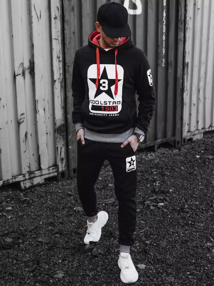 Dres męski czarny Dstreet AX0657-XXL