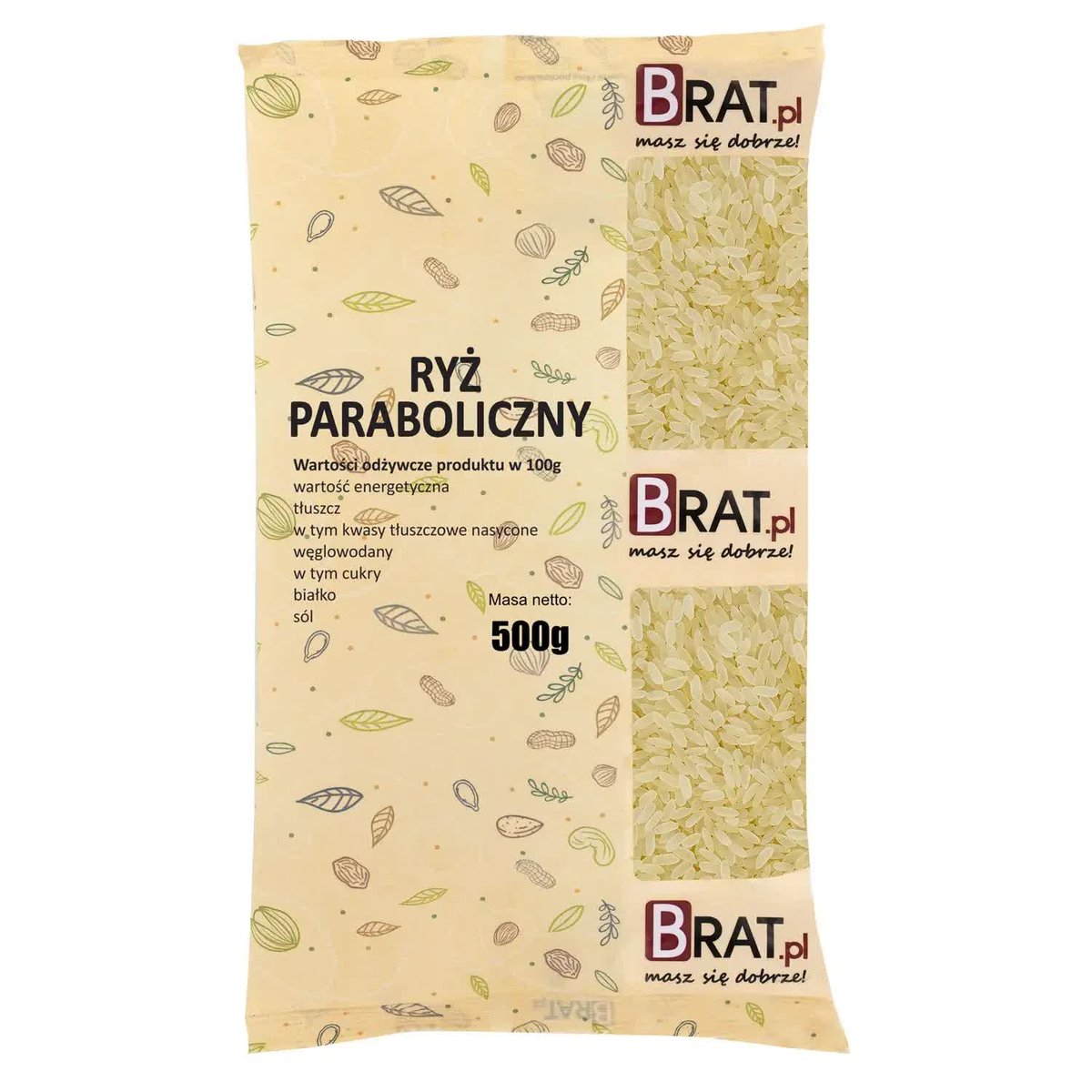 Ryż paraboliczny 500g Wysoka JAKOŚĆ Produkt NATURALNY