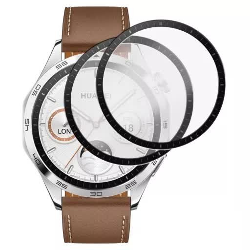 ZESTAW 2X Szkło Hybrydowe FULL GLUE 5D do Huawei Watch GT 4 46mm czarny