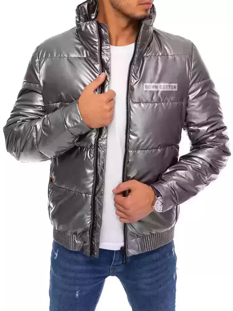 Kurtka męska zimowa ciemnoszara Dstreet TX3860-3XL