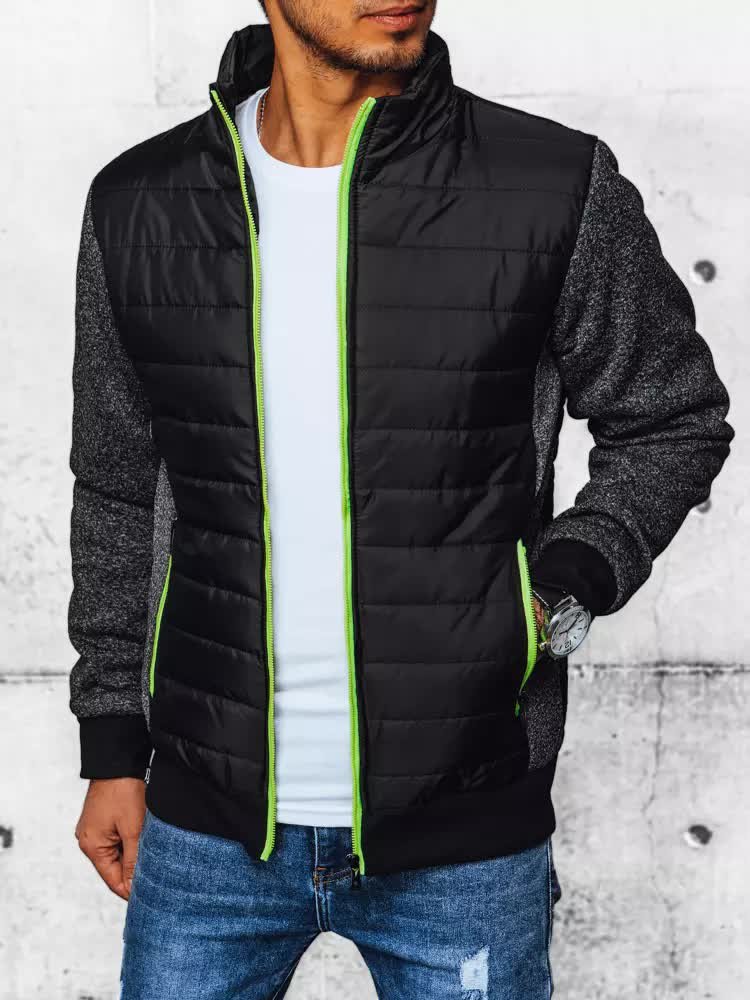 Kurtka męska przejściowa pikowana czarna Dstreet TX4398-L