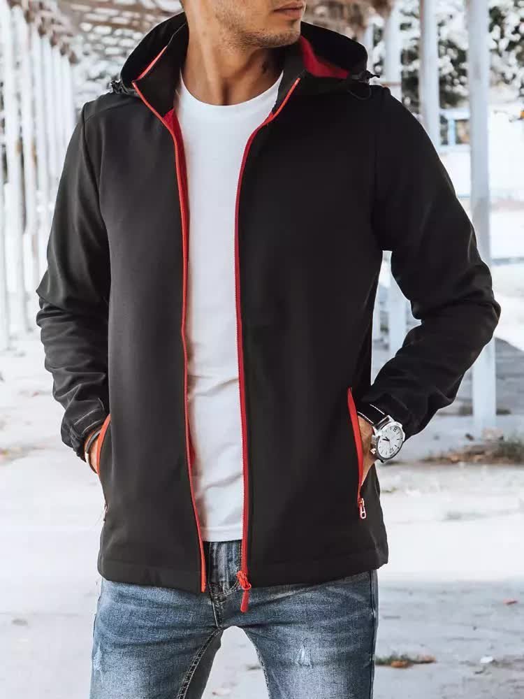 Kurtka męska softshell czarna Dstreet TX4173-M