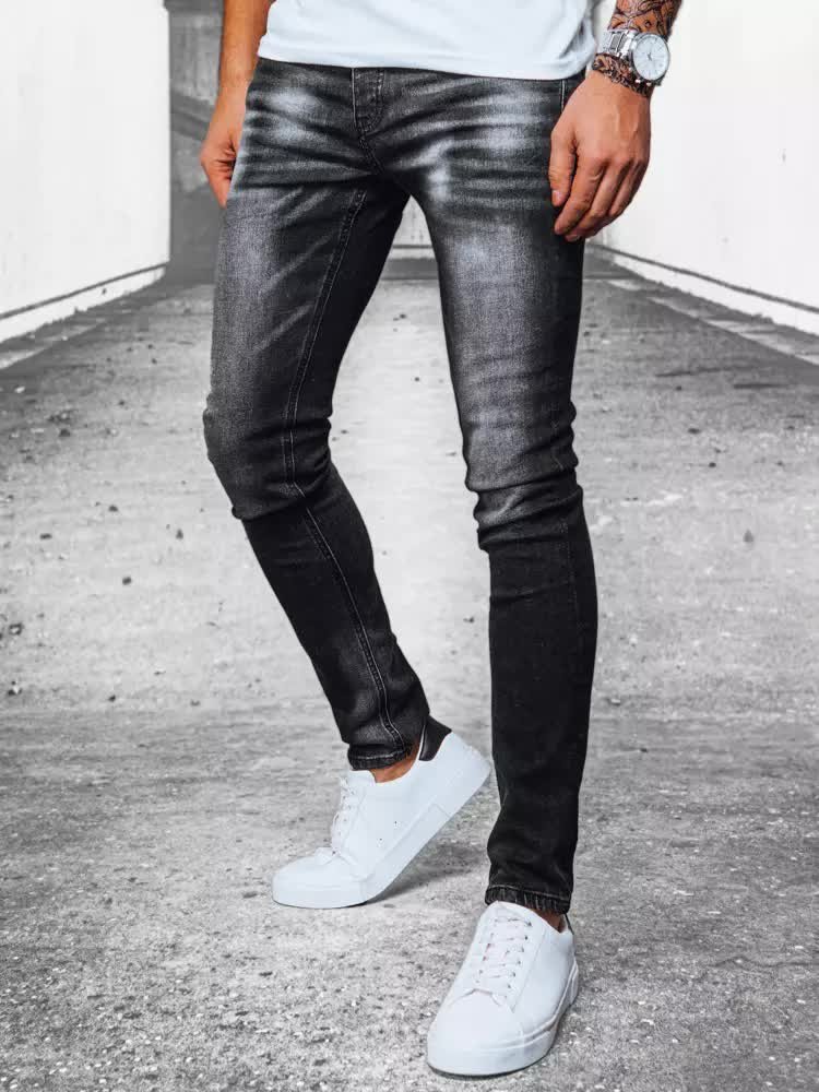 Spodnie męskie jeansowe czarne Dstreet UX3913-29