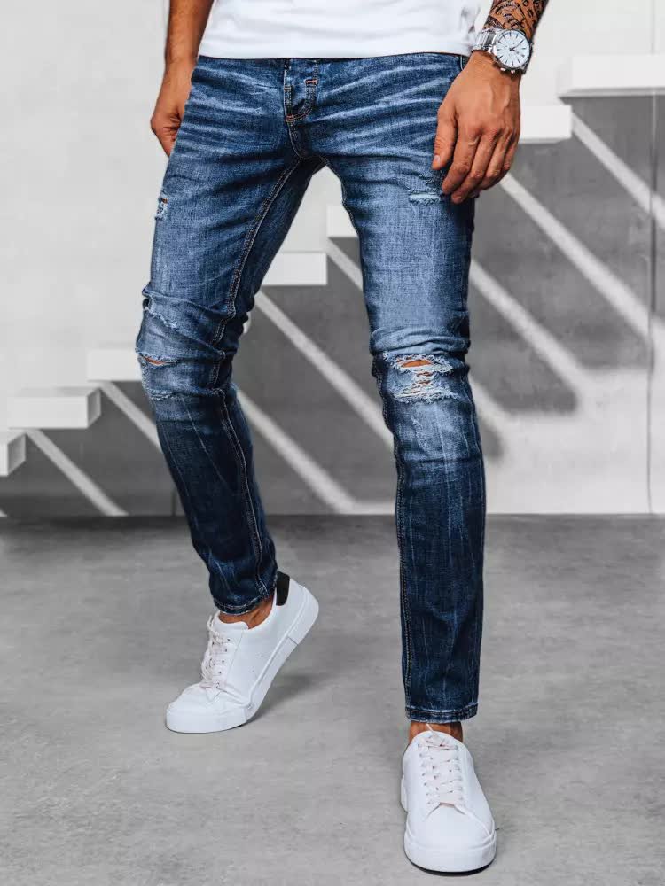 Spodnie męskie jeansowe niebieskie Dstreet UX3948-30