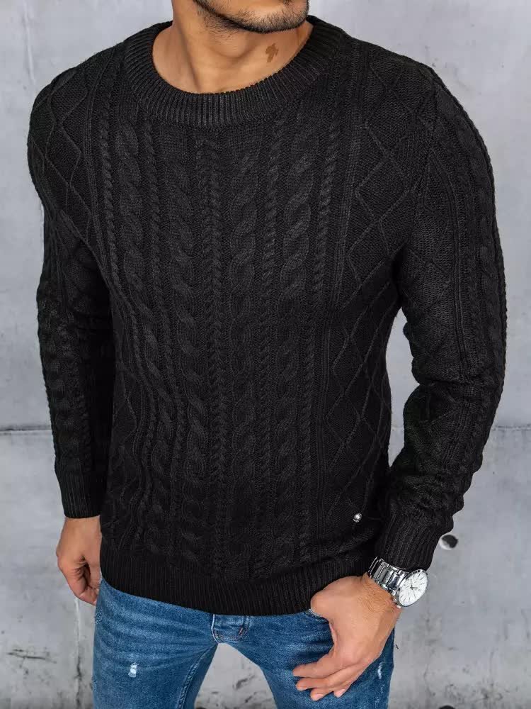 Sweter męski czarny Dstreet WX1926-XXL