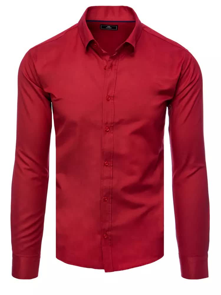 Koszula męska elegancka bordowa Dstreet DX2431-XL