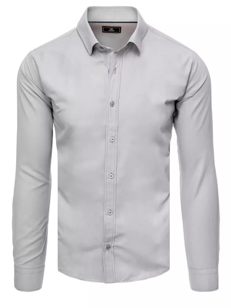 Koszula męska elegancka jasnoszara Dstreet DX2434-XL