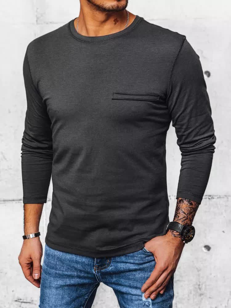 Longsleeve męski ciemoszary Dstreet LX0561-XL/105