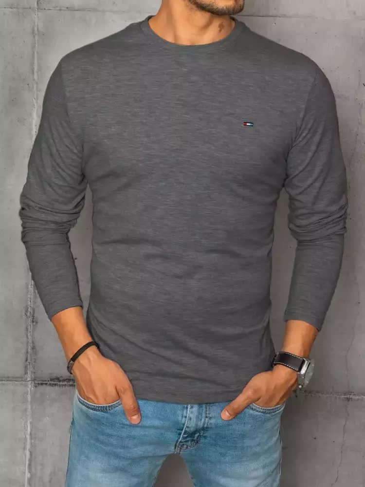 Longsleeve męski antracytowy Dstreet LX0535-3XL