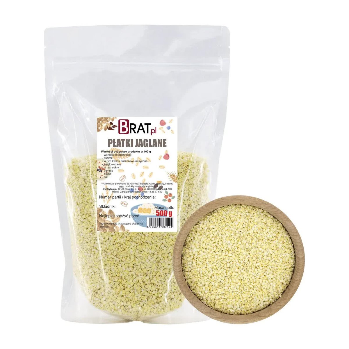 Płatki jaglane 500g