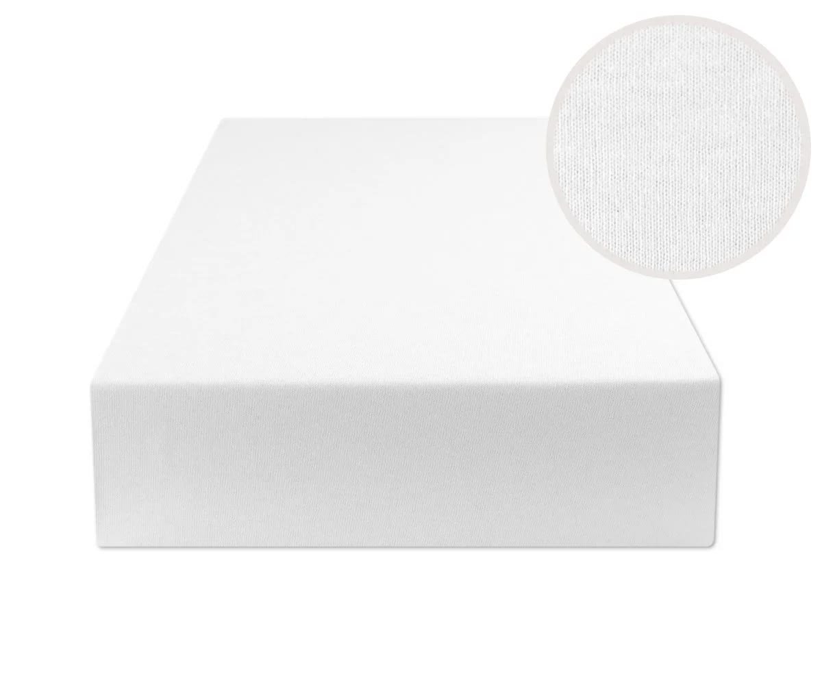 Prześcieradło Z Gumką 140X200 Jersey Biały