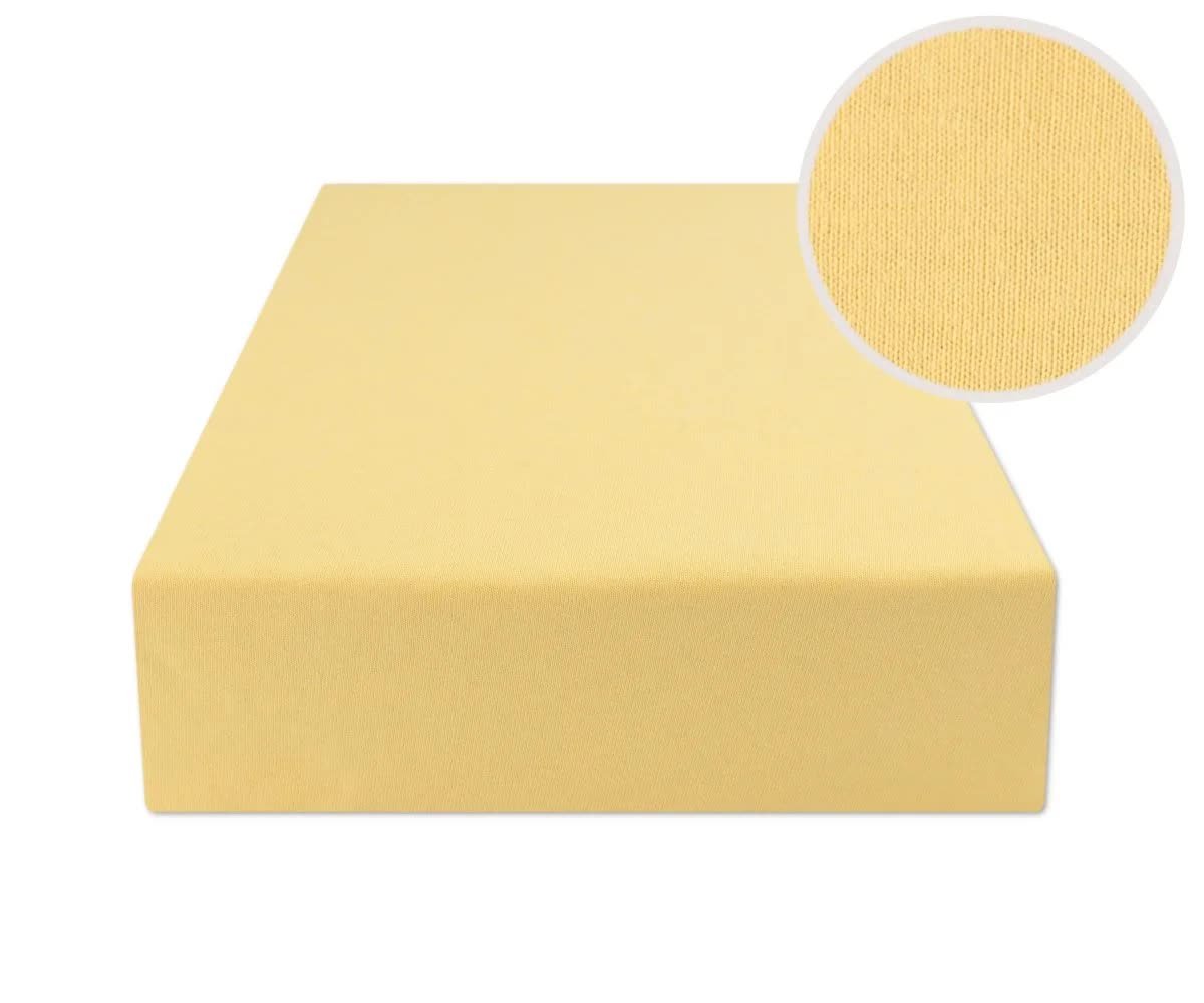 Prześcieradło Z Gumką 140X200 Jersey Banan