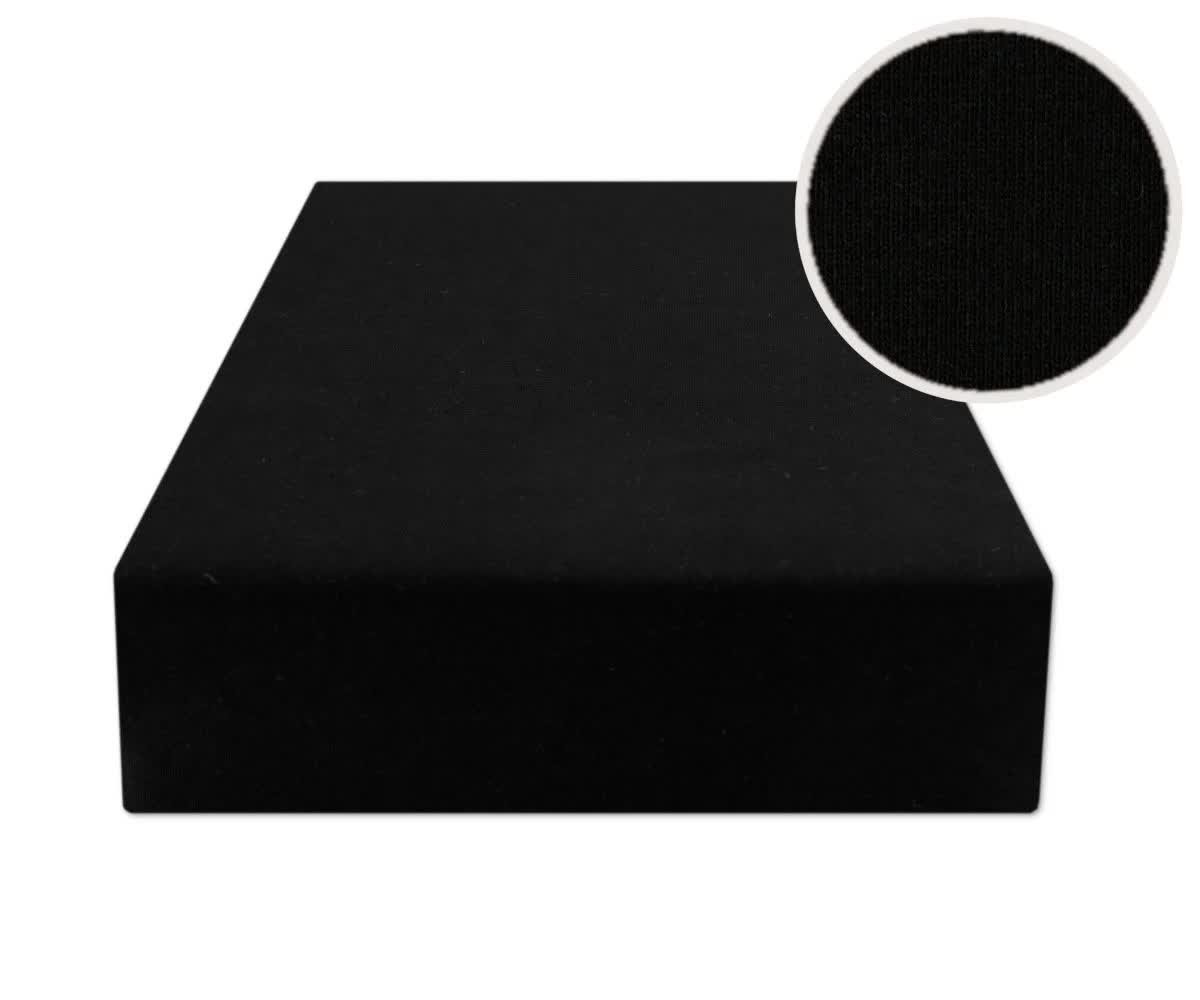 Prześcieradło Z Gumką 140X200 Jersey Czarny