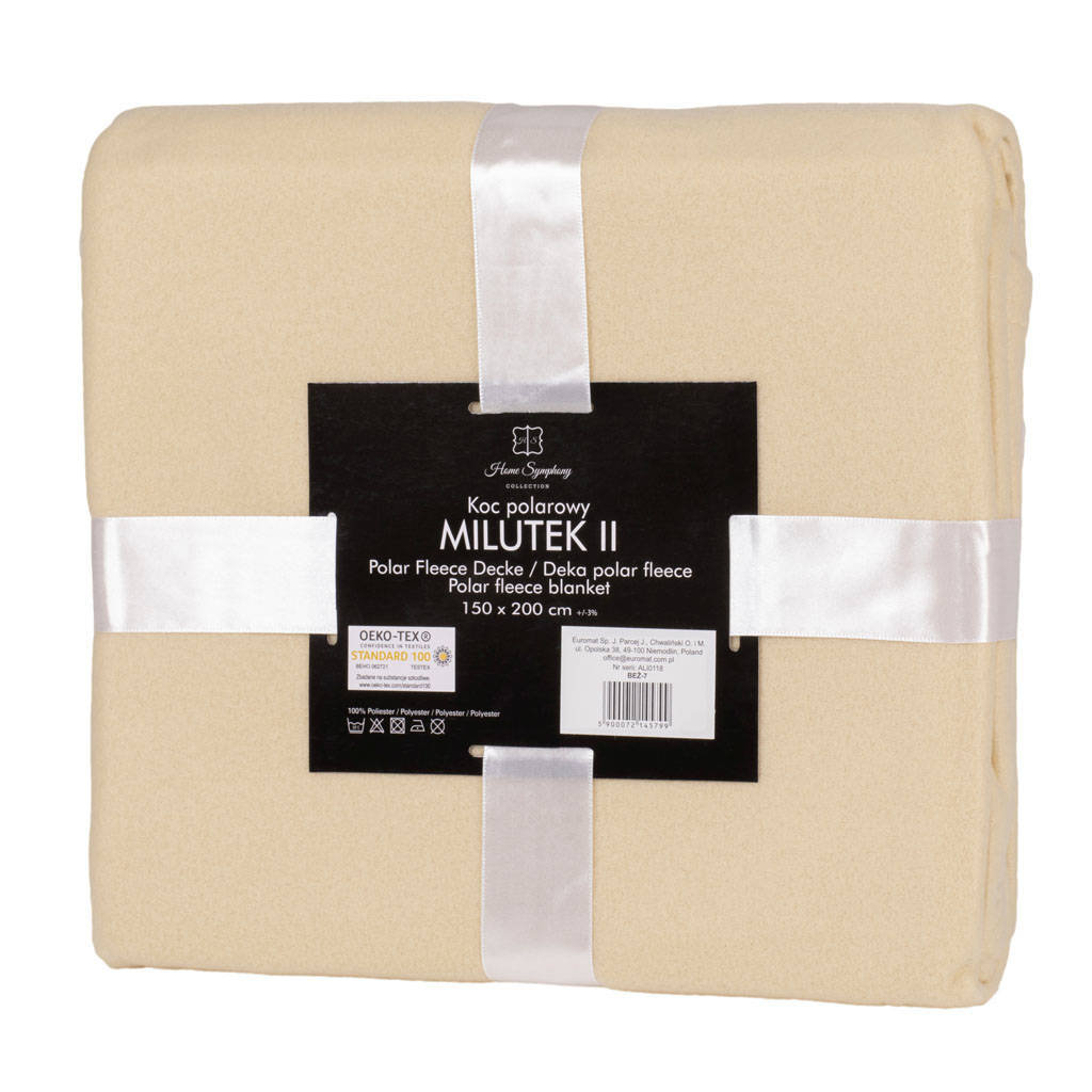 Koc Polarowy Milutek 130x170 Beżowy-130x170 cm