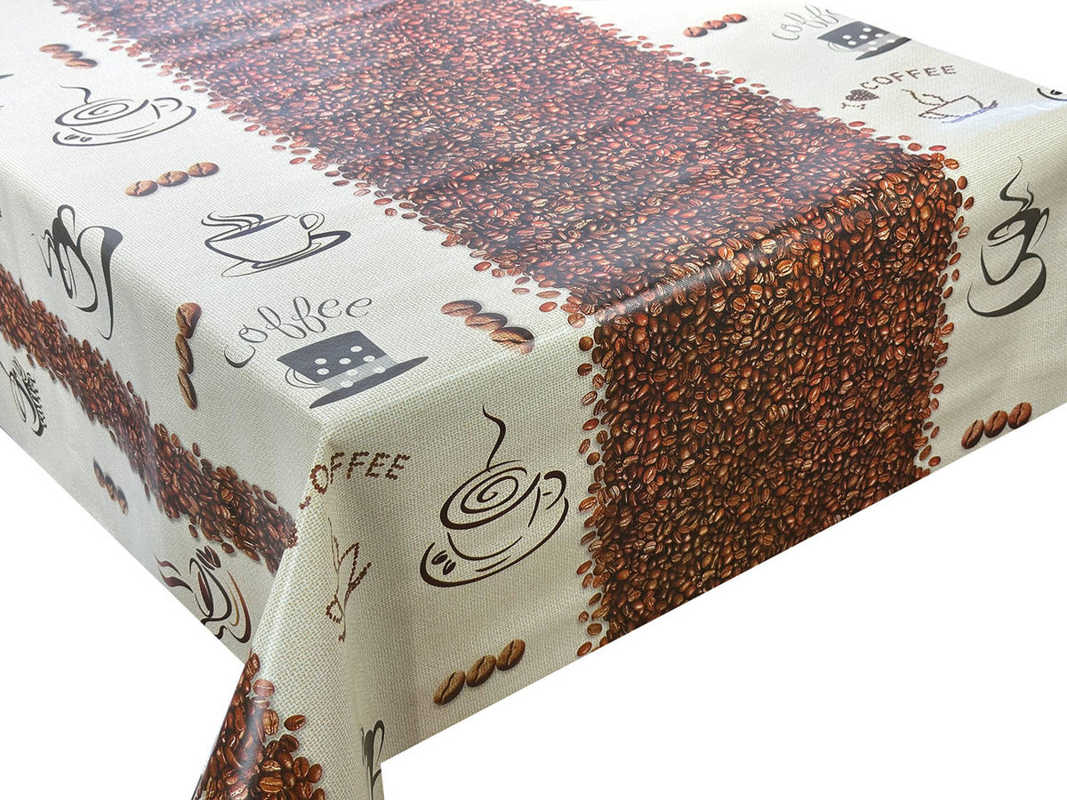 Obrus Ceratowy Kawa Classico WF-4611A-120x140 cm