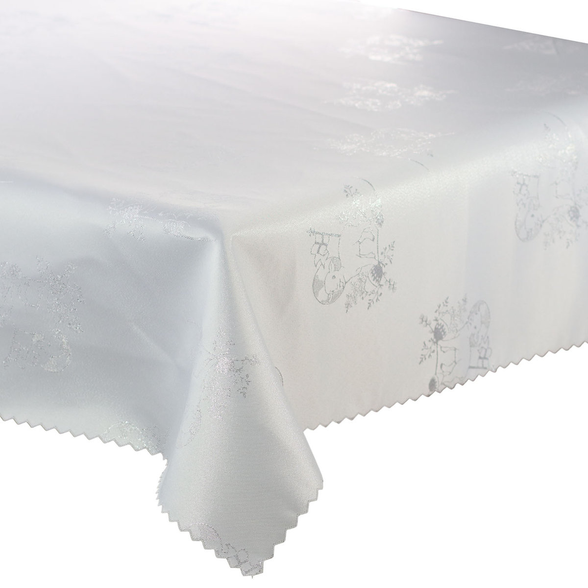 Dwustronny Obrus Plamoodporny Świąteczny Baranek Wielkanocny 2427-130x280 cm