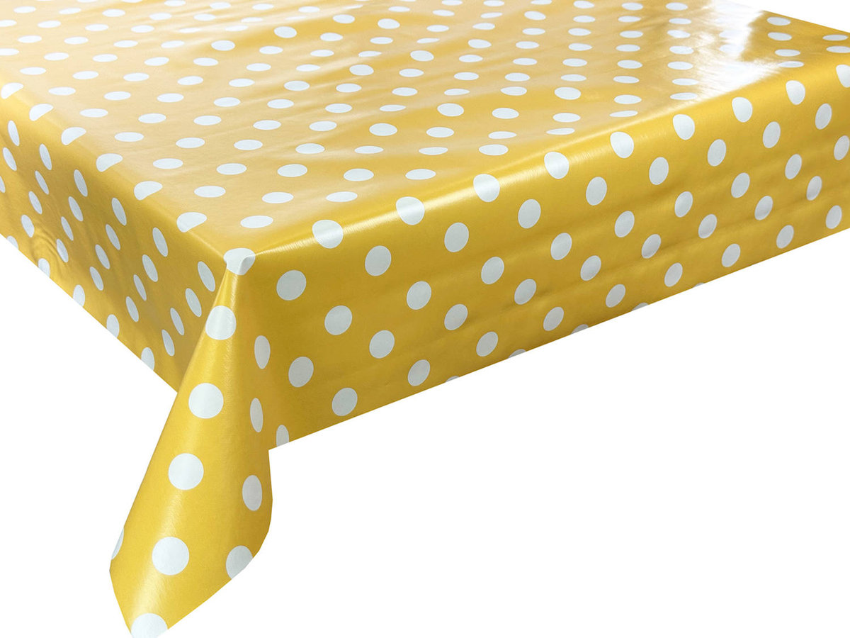Obrus Ceratowy Żółte Kropki Florista 01150-10-120x140 cm