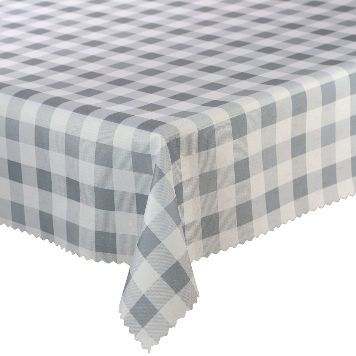 Bieżniki i Serwety Plamoodporne Druk Szara Krata-50x100 cm