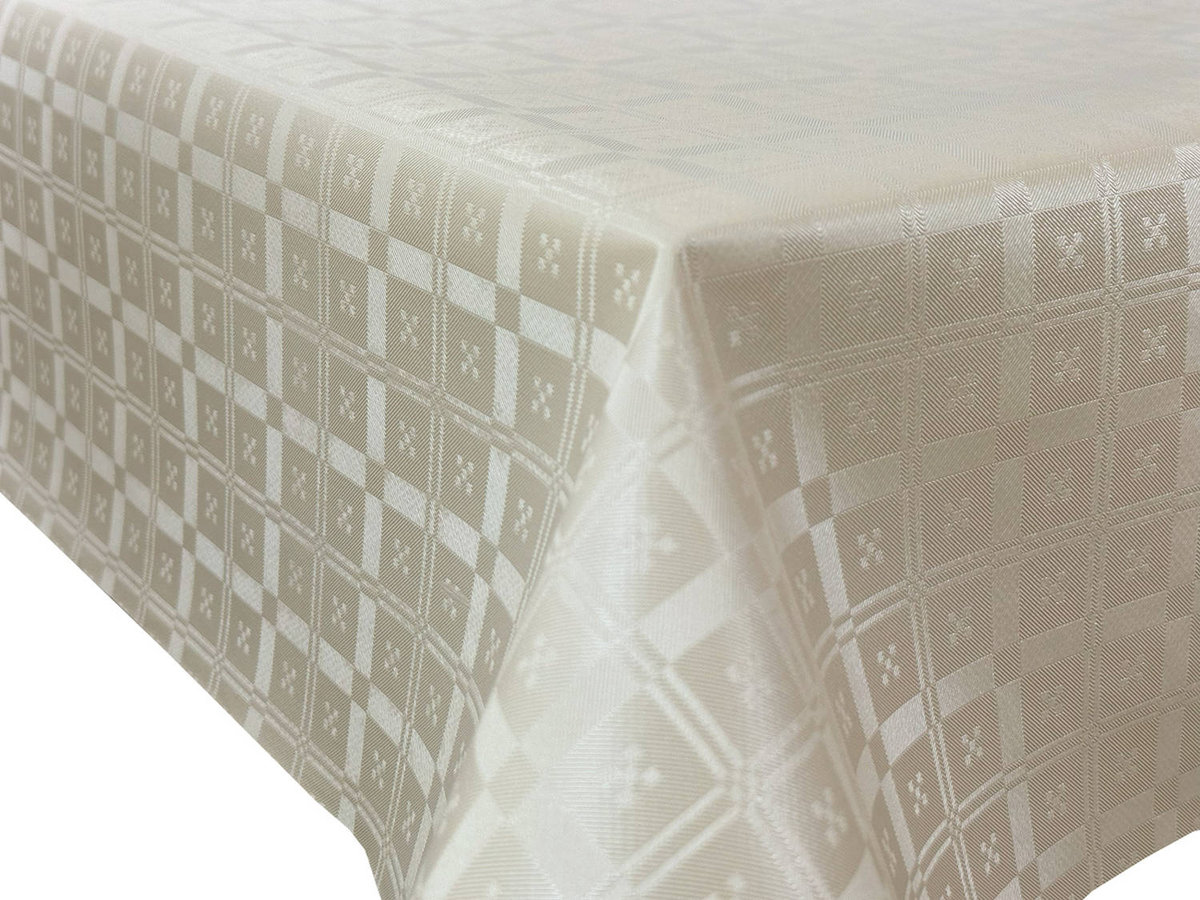 Obrus Ceratowy Ecru Primavera WF-T6110B-120x140 cm