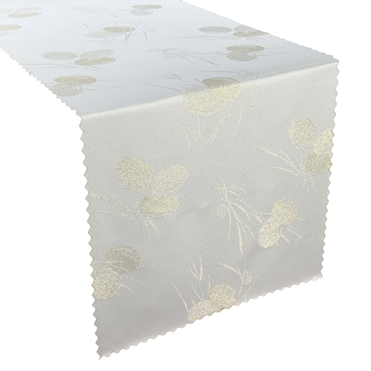 Dwustronne Bieżniki i Serwety Plamoodporne Świąteczne Wielkanoc Pisanki w Trawie 862 Złoty-50x100 cm