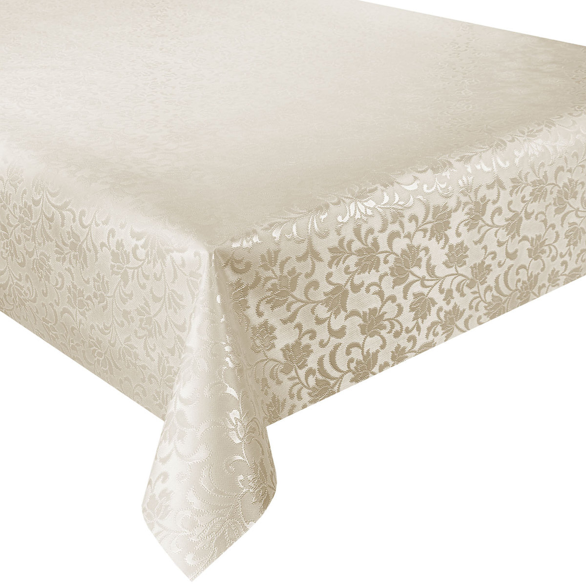 Obrus Ceratowy Beżowy Żakardowy Fantastik 514-54-180x140 cm
